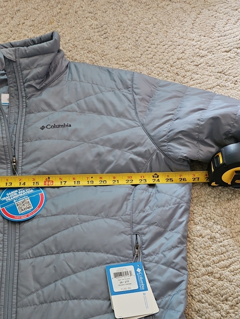 Columbia Omni Heat NWT Slate Blue Jacket Size Women's 2X - Picture 8 of 12